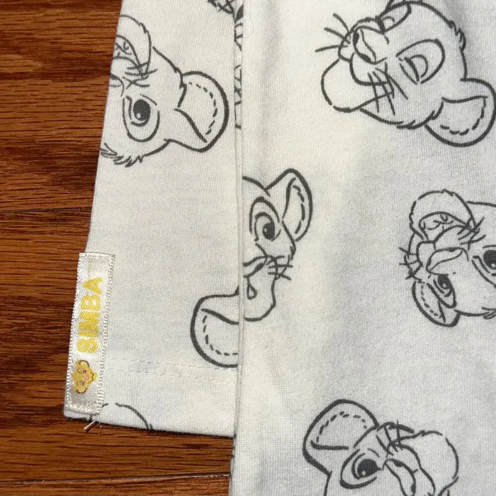 NWT Disney Baby Lion King Simba White Long Sleeve T-Shirt Size 18M